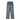 Retro Flame Patchwork Straight Fading Jeans