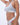 Branded Ribbed Thong - Grey Melange