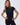 Ultimate Short Sleeve Zip Up Top - Black