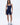 Ultimate Micro Piping Romper - Navy Blue/Off White