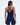 Ultimate Micro Piping Romper - Navy Blue/Off White
