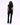 Rib Fold Over Pants - Black