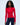 Rib Knit Zip Up Sweatshirt - Red