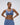 AS Bold Jersey Bralette - Vintage Blue/Marshmallow White