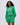 Campus Modal-Blend Crop Sweatshirt - Jade Green/Marshmallow White
