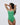 Cross Back Swimsuit - Jade Green