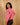 Varsity Relaxed Funnel Neck Zip Sweatshirt - Rose Pink
