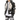 Dark Flocking Embroidery Skeleton Coat