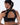 Mesh Open Back Bra - Black