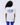 Community Spirit Short Sleeve Oversized T-shirt - White/Cobalt Blue