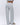 Varsity Knit Straight Leg Sweatpants - Light Grey Melange/Navy Blue