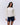 Collared Sweatshirt - Marshmallow White/Navy Blue