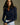 Brushed Long Sleeve Collared Shirt - Navy