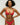 Contrast Triangle Bikini Top - Apple Red/Dark Red