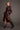 Brynne Faux Leather Mahogany Brown Trench
