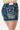 Ripped Pockets Mid Rise Denim Shorts