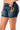 Marigolds Mid Rise Embroidered Denim Shorts