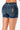 Marigolds Mid Rise Embroidered Denim Shorts