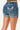 Dreamcatcher w/ Rhinestone Pockets Mid Rise Jean Shorts