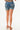 Dreamcatcher w/ Rhinestone Pockets Mid Rise Jean Shorts