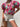 Raspberry Floral Top