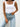 Move Along Square Neck Tank in White