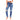 Star Stitched Pockets - Distressed High Waisted Jeans  - The Clover