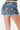 Americana Steer Head Embroidery Low Rise Jean Shorts