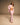 Cotton Stripe Pull On Pants - Pink/White