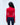 Rib Knit Zip Up Sweatshirt - Red
