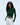 Rib Knit Contrast Hoodie - Forest Green/Marshmallow White