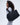 Nylon Zip Tote Bag - Black