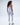 Brushed Strappy Longline Top - Light Grey Melange