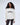Varsity Oversized Sweatshirt - Marshmallow White/Coffee Bean