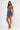 Button Front Flap Pocket Denim Skort