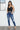 Gen Double Button Dark Wash Destructed Skinny Jean
